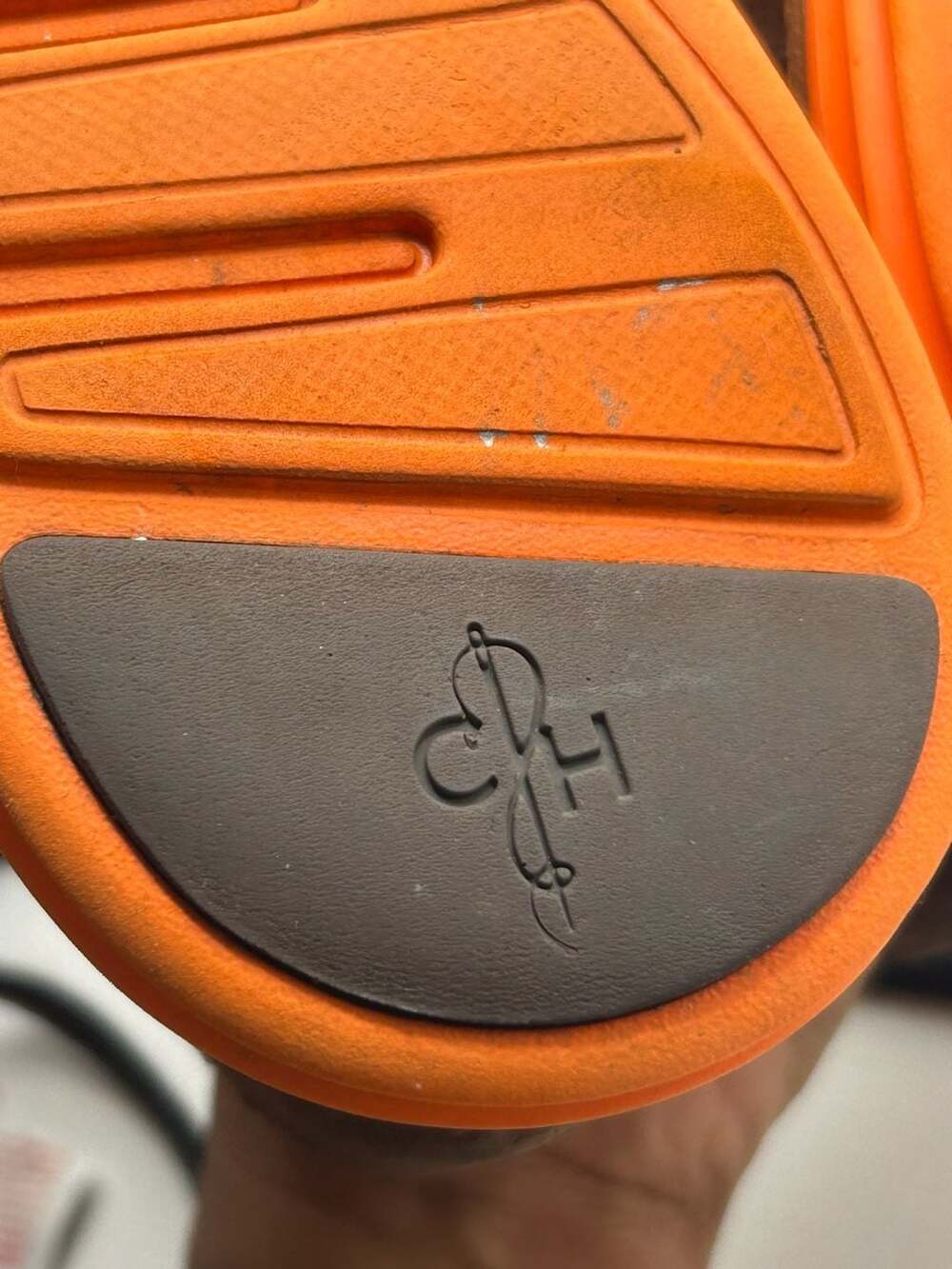 Cole Haan LunarGrand Suede Wingtip Oxford Shoes in Dark Brown and Orange - Picture 5 of 8
